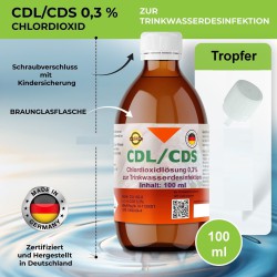 CDL 0,3 % CDS 3x 100 ml Fertiglösung aktiviert Tropfer Pipette Braunglasflasche