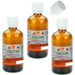 CDL 0,3 % CDS 2x 100 ml Fertiglösung aktiviert Tropfer Pipette Braunglasflasche