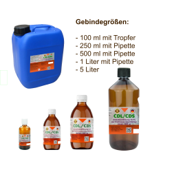 CDL Lösung 0,3 % CDS 500 ml bereits aktiviert mit Pipette in Braunglasflasche