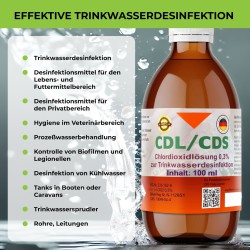 CDL 0,3% CDS 1000ml Pharmaqualität aktivierte Lösung m Pipette in HDPE Flasche