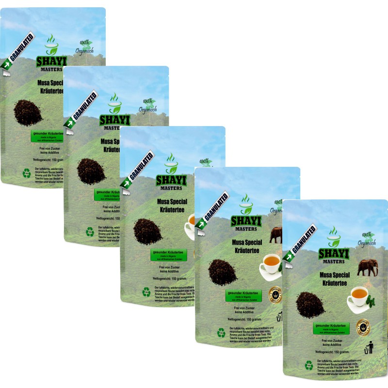 Musa Special Tee Basen Kräutertee 5er Pack Mischung lose 150 g-Immunsystem stärkend
